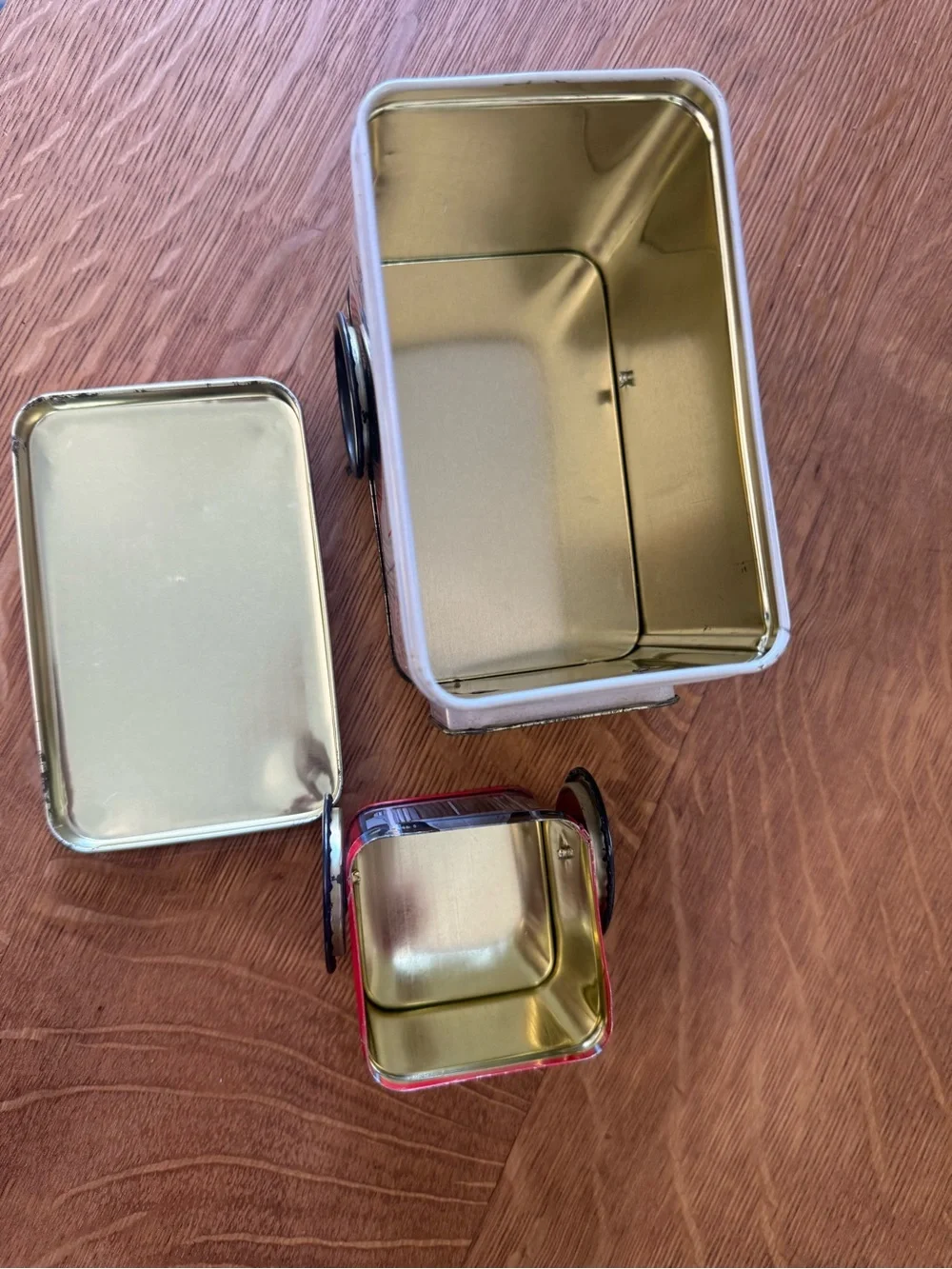 VTG Campbell’s Soup Company Delivery Truck Storage Tin w/ Two Compartments